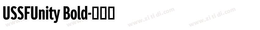 USSFUnity Bold字体转换
